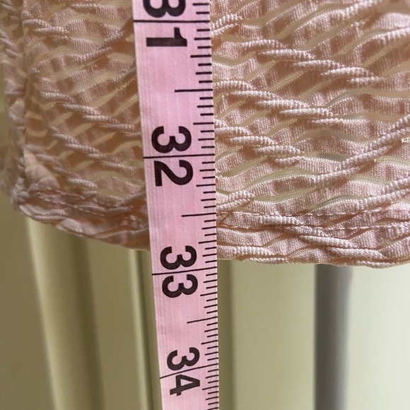 Vava x Joy Han Crochet Lace Sleeve Midi Sheath Dress Apricot Sexy Cutouts - Picture 13 of 14